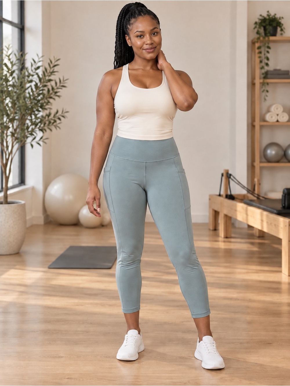Athleta Light Green  7/8 Leggings